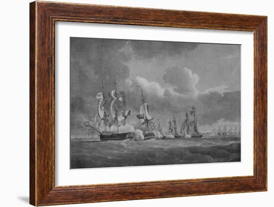 'Daring Action of Lord Cochrane', c1807-Nicholas Pocock-Framed Giclee Print