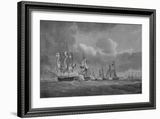 'Daring Action of Lord Cochrane', c1807-Nicholas Pocock-Framed Giclee Print