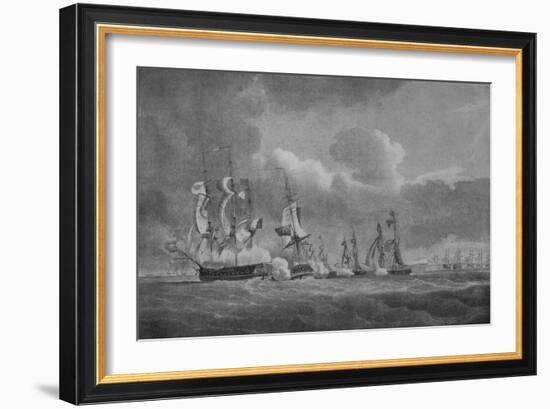 'Daring Action of Lord Cochrane', c1807-Nicholas Pocock-Framed Giclee Print