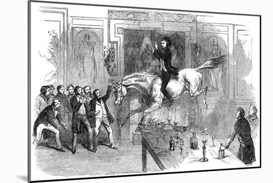 Daring Leap in the Dining Room of the White Hart Hotel, Aylesbury, Buckinghamshire, 19th Century-null-Mounted Giclee Print