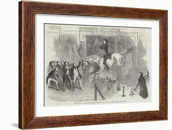 Daring Leap in the Dining-Room of the White Hart Hotel, Aylesbury-null-Framed Giclee Print