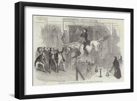 Daring Leap in the Dining-Room of the White Hart Hotel, Aylesbury-null-Framed Giclee Print