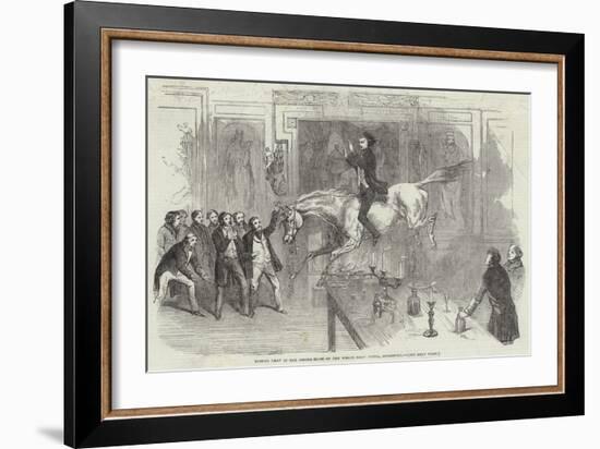 Daring Leap in the Dining-Room of the White Hart Hotel, Aylesbury-null-Framed Giclee Print