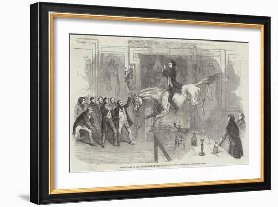 Daring Leap in the Dining-Room of the White Hart Hotel, Aylesbury-null-Framed Giclee Print