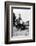 Darius Milhaud and Paul Claudel Seated on a Steam Trip on a Trip While 'En Poste' at the French…-null-Framed Photographic Print