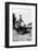 Darius Milhaud and Paul Claudel Seated on a Steam Trip on a Trip While 'En Poste' at the French…-null-Framed Photographic Print