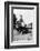 Darius Milhaud and Paul Claudel Seated on a Steam Trip on a Trip While 'En Poste' at the French…-null-Framed Photographic Print