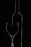 Red Wine and Glasse over Black-Darja Vorontsova-Photographic Print