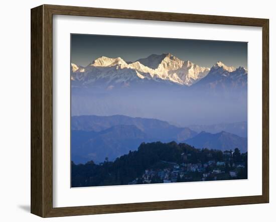 Darjeeling and Kanchenjunga, West Bengal, India-Jane Sweeney-Framed Photographic Print