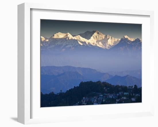 Darjeeling and Kanchenjunga, West Bengal, India-Jane Sweeney-Framed Photographic Print