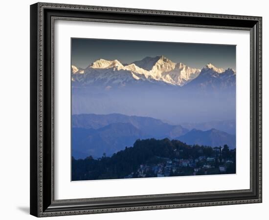 Darjeeling and Kanchenjunga, West Bengal, India-Jane Sweeney-Framed Photographic Print