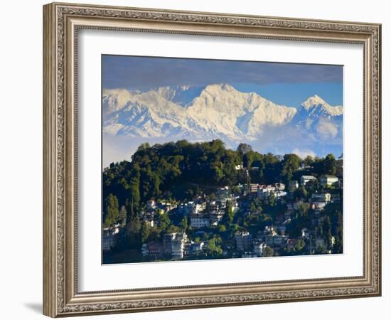 Darjeeling and Kanchenjunga, West Bengal, India-Jane Sweeney-Framed Photographic Print