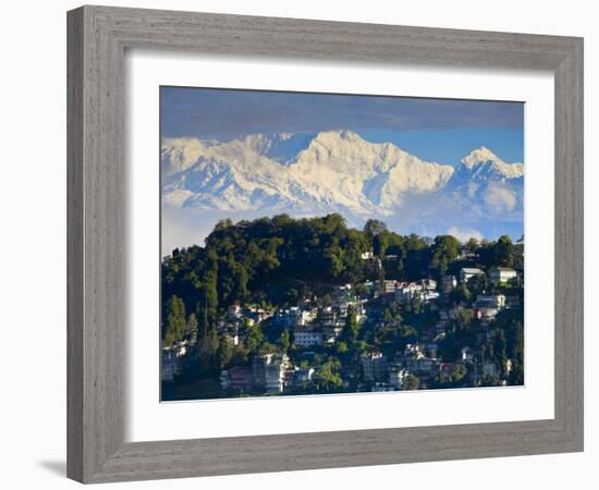 Darjeeling and Kanchenjunga, West Bengal, India-Jane Sweeney-Framed Photographic Print