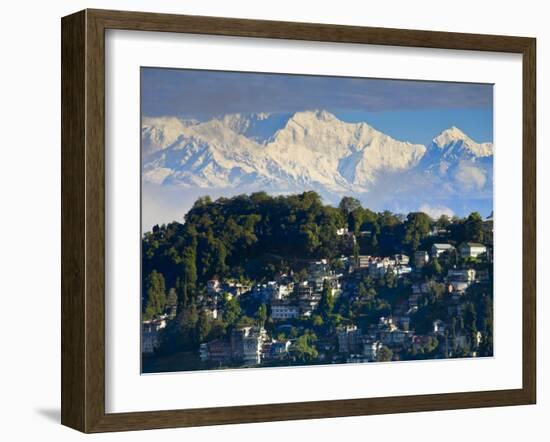 Darjeeling and Kanchenjunga, West Bengal, India-Jane Sweeney-Framed Photographic Print