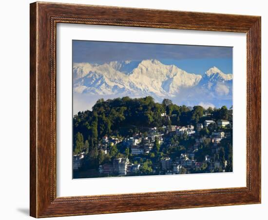 Darjeeling and Kanchenjunga, West Bengal, India-Jane Sweeney-Framed Photographic Print