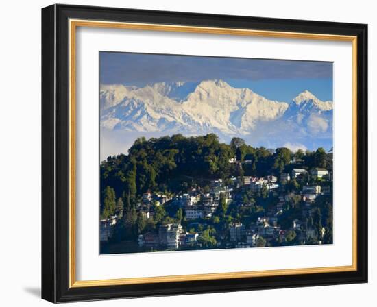 Darjeeling and Kanchenjunga, West Bengal, India-Jane Sweeney-Framed Photographic Print