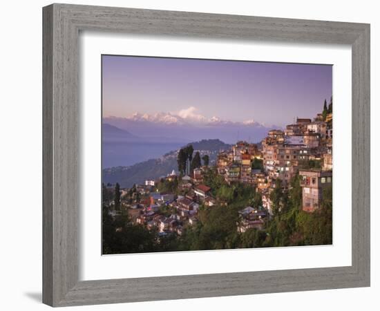 Darjeeling and Kanchenjunga, West Bengal, India-Jane Sweeney-Framed Photographic Print