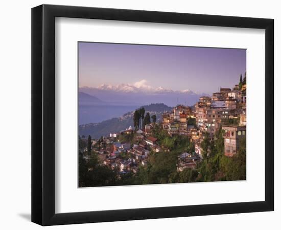 Darjeeling and Kanchenjunga, West Bengal, India-Jane Sweeney-Framed Photographic Print