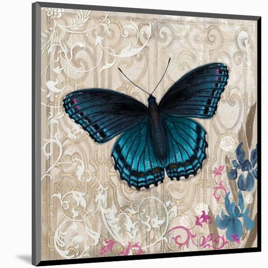 Dark Blue Butterfly-Alan Hopfensperger-Mounted Art Print