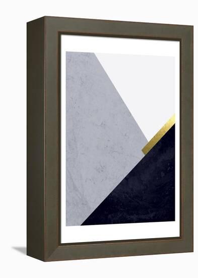 Dark Blue Mountains 1-Urban Epiphany-Framed Stretched Canvas