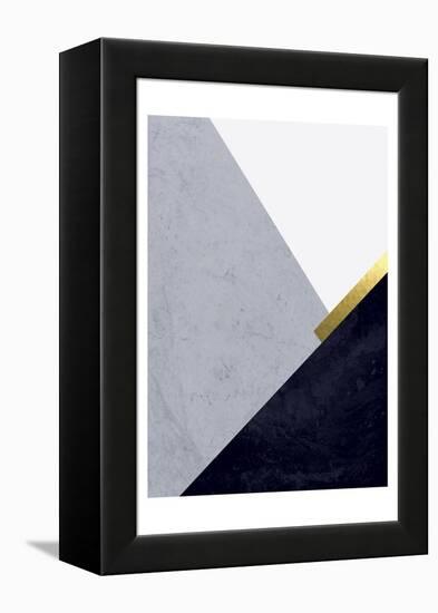 Dark Blue Mountains 1-Urban Epiphany-Framed Stretched Canvas