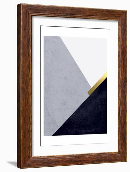 Dark Blue Mountains 1-Urban Epiphany-Framed Art Print