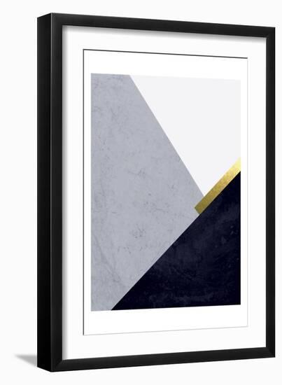 Dark Blue Mountains 1-Urban Epiphany-Framed Art Print