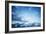 Dark Blue Sky with Clouds, Abstract Photo Background-Eugene Sergeev-Framed Photographic Print