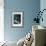 Dark Blue Smog Abstract-Milli Villa-Framed Art Print displayed on a wall
