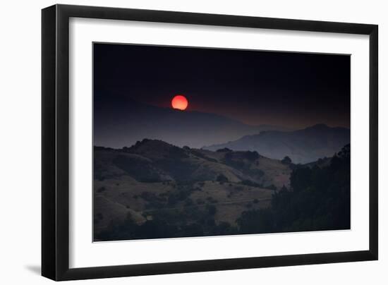 Dark Days Oakland Hills Smoky Sunrise Summer Heat Bay Area-Vincent James-Framed Photographic Print