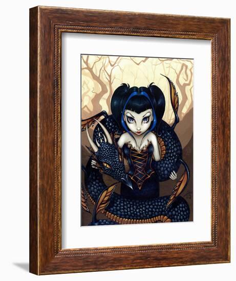 Dark Dragon-Jasmine Becket-Griffith-Framed Art Print