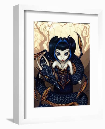 Dark Dragon-Jasmine Becket-Griffith-Framed Art Print