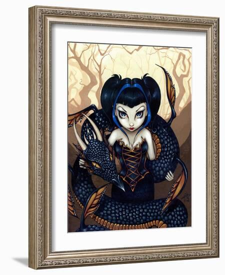 Dark Dragon-Jasmine Becket-Griffith-Framed Art Print