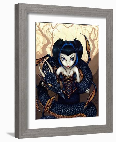 Dark Dragon-Jasmine Becket-Griffith-Framed Art Print