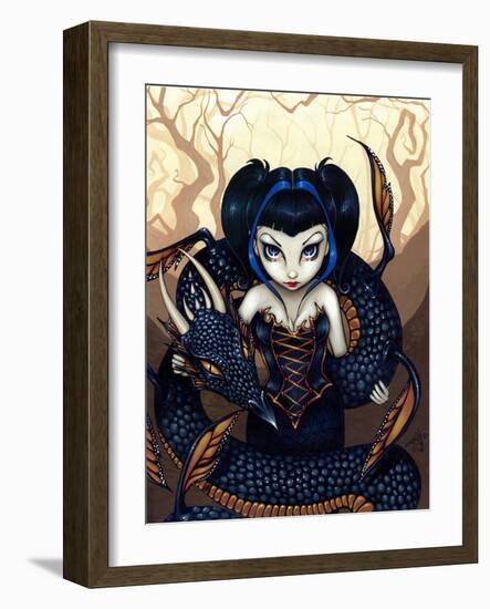 Dark Dragon-Jasmine Becket-Griffith-Framed Art Print