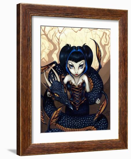 Dark Dragon-Jasmine Becket-Griffith-Framed Art Print