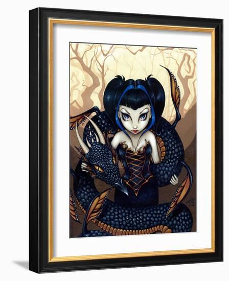 Dark Dragon-Jasmine Becket-Griffith-Framed Art Print