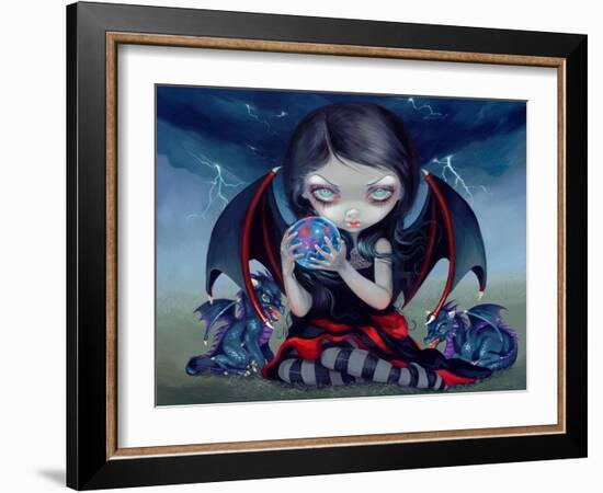 Dark Dragonling-Jasmine Becket-Griffith-Framed Art Print