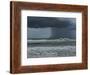 Dark Dramatic Shot of Tropical Storm Coming Ashore at Pensacola, Florida Beach. Water Spout Descend-forestpath-Framed Photographic Print