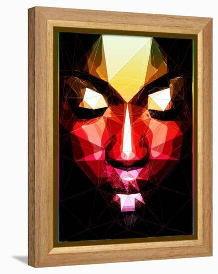 Dark Face-Enrico Varrasso-Framed Stretched Canvas