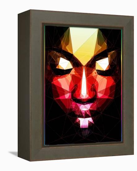 Dark Face-Enrico Varrasso-Framed Stretched Canvas