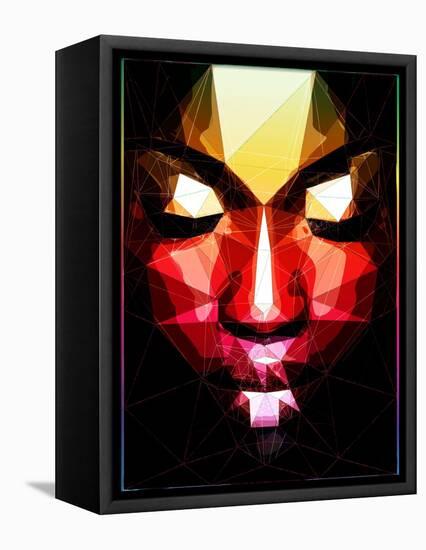 Dark Face-Enrico Varrasso-Framed Stretched Canvas