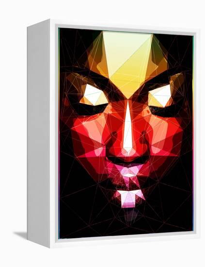 Dark Face-Enrico Varrasso-Framed Stretched Canvas