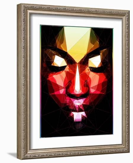 Dark Face-Enrico Varrasso-Framed Art Print