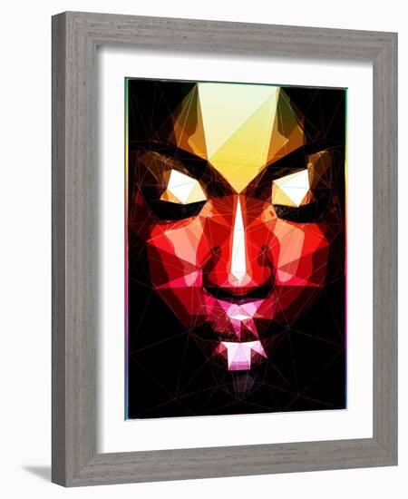 Dark Face-Enrico Varrasso-Framed Art Print