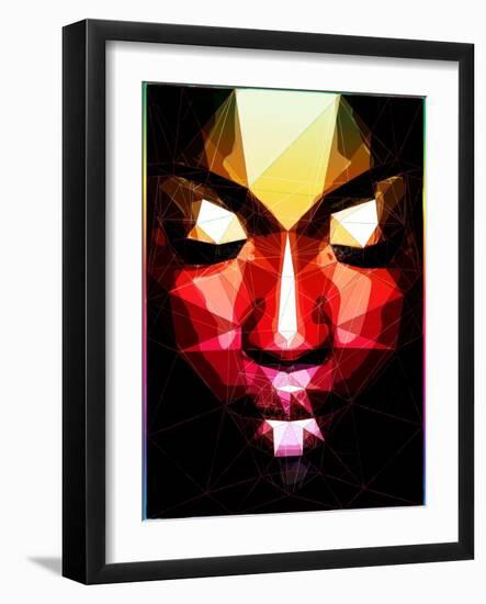 Dark Face-Enrico Varrasso-Framed Art Print