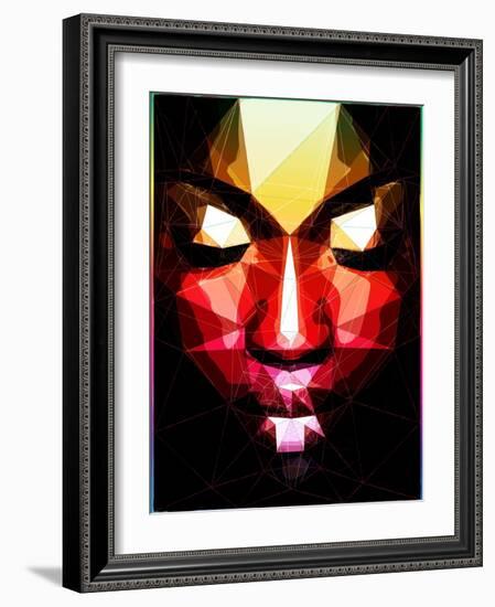 Dark Face-Enrico Varrasso-Framed Art Print