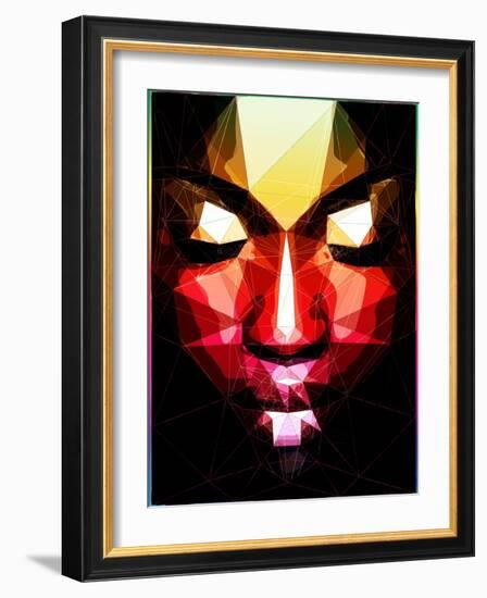 Dark Face-Enrico Varrasso-Framed Art Print