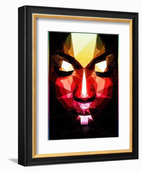 Dark Face-Enrico Varrasso-Framed Art Print