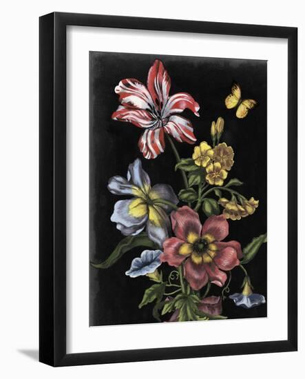 Dark Floral I-Naomi McCavitt-Framed Art Print